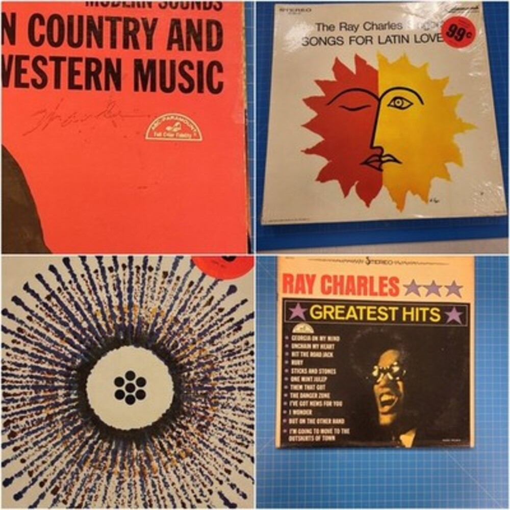 Lot of 4 Ray Charles Vinyl Records LP Soul Country Western Greatest Hits
